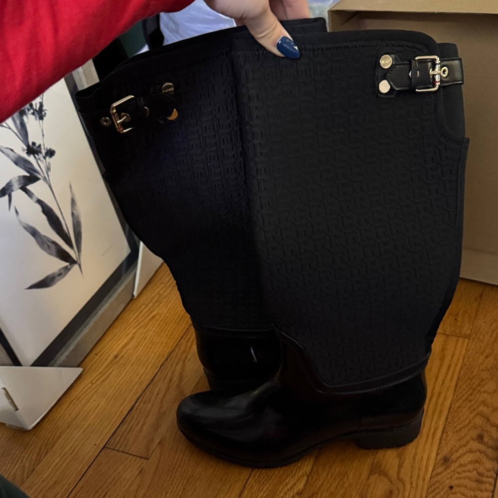 Tommy Hilfiger Black Winter & Rain Boots